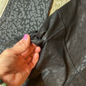 Black Leopard Print Leggings